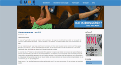 Desktop Screenshot of cubebouldergym.nl
